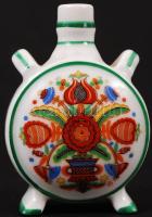 Zsolnay mini kulacs, matricás, hibátlan, m:7 cm