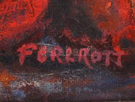 Perlrott jelzéssel: Asztali színkavalkád. Olaj, vászon, keretben, 76x56 cm