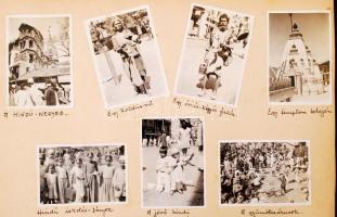 cca 1930-1940 India, a Békeffy vocál quartett Bombay-i turnéja során készített városképek, életképek...