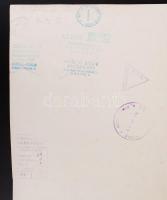 1959 Juhász Albin: Halászhálók, pecséttel jelzett vintage fotóművészeti alkotás a szerző hagyatékábó...