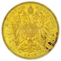 Ausztria 1912. 10K Au "Ferenc József" utánveret (3.8g/0.900) T:2-
Austria 1912. 10 Corona ...