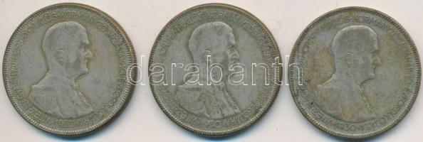1930. 5P Ag "Horthy-jobbra" (3x) T:3
Adamo P8