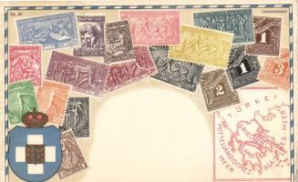 Set of Greek stamps, litho