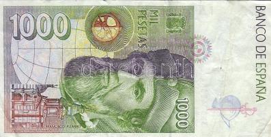 Spanyolország 1992. 1000P (beváltható bankjegy!) T:II