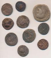 Római Birodalom / 10db vegyes bronzpénz T:vegyes Roman Empire / 10pcs of mixed bronze coins C:mixed