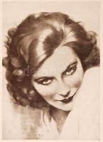 1930 Bécs, Greta Garbo, Der Film-MOnographien, 1. Heft, a füzetben a színésznő 28 db egész oldalas f...