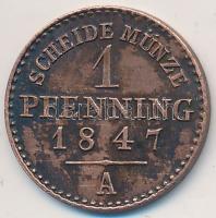 Német Államok / Poroszország 1847A 1Pf "IV. Frigyes Vilmos" T:2 German States / Prussia 1847A 1 Pfennig "Friedrich Wilhelm IV" C:XF