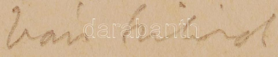 Iván Szilárd (1912-1988): Fertődi kastély. Rézkarc, karton, jelzett, 30×38 cm