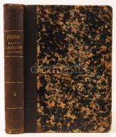 Jámbor Pál: A magyar irodalom története, II. kötet. Pest, 1864, Ráth Mór. Kiadói félvászon kötés, fe...