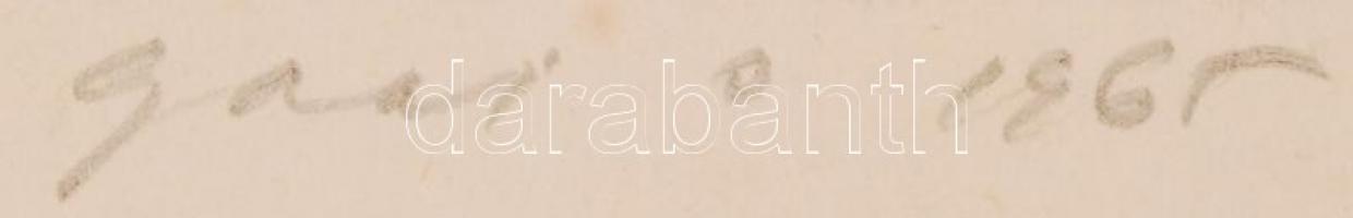 Gaál Domonkos (1940-2009): Sétahajózás. Rézkarc, karton, jelzett, 20×28 cm