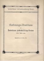 1916 A Sándorházai Temetkezési Egylet éves jelentése