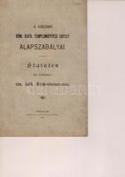 1899 A Hodonyi Rom. Kath. templomépítési egylet alapszabályai magyar és német nyelven