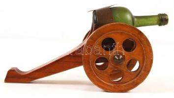 Kis fa likőrös ágyú, 18x10 cm