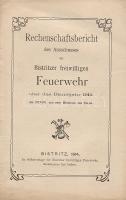 1914 A Besztercei önkéntes tűzoltó-egyesület éves jelentése