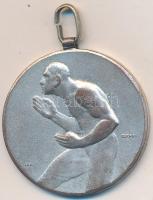 Berán Lajos (1882-1943) DN "Bajai Sport Egyesület" ezüstözött Br emlékérem (37mm) T:2-