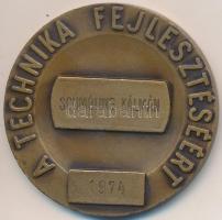 1974. "Gépipari Tudományos Egyesület / A technika fejlesztéséért" Br emlékérem (50mm) T:2