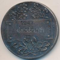 1947. " 'Csepel' Munkás Testedző Kör 1912 / 1947. 10.000m" fém díjérem (30mm) T:...