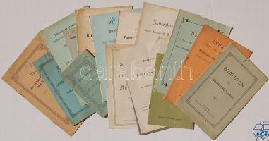 1890-1916 32 db érdekes német nyelvű nyomtatvány