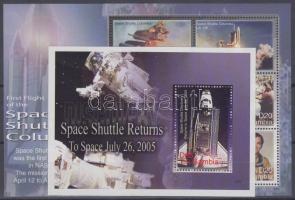 Columbia űrsikló kisív + blokk, Columbia Space Shuttle mini sheet + block