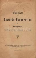 1891 A Károlyfalvai ipartestület alapszabályai német nyelven