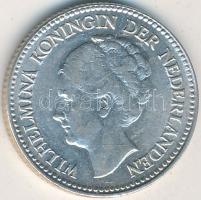 Hollandia 1929. 1/2G Ag "I. Wilhelmina" T:2 Netherlands 1929. 1/2 Gulden Ag "Wilhelmina I" C:XF Krause KM# 160