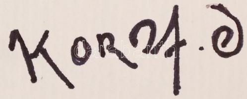 Korda jelzéssel: Alak. Tus, papír, 42×29 cm