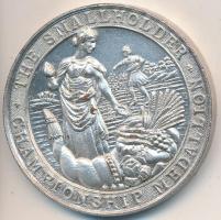 Nagy-Britannia DN "Kisbirtokos bajnoki medál" ezüstözött Br emlékérem (45mm) T:2- Great Britain ND "The Smallholder Championship Medallion" silver plated Br commemorative medallion C:VF