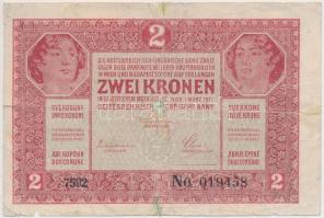 1917. 2K "7000" feletti sorozatszámmal T:III- ragasztott
