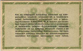 1946. 50.000Adópengő előlapon "G"-ben lemezhiba, sorozatszám felfelé csúszva T:II/III
