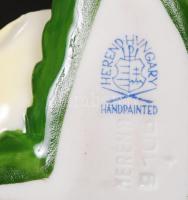 Herendi rózsa pár, kézzel festett, hibátlan, jelzett, 7×6 cm (2db)