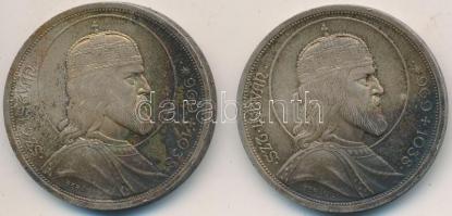 1938. 5P Ag "Szent István" (2x) T:2-
Adamo P8.1