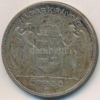 1930. 5P Ag "Horthy-jobbra" T:3
Adamo P8