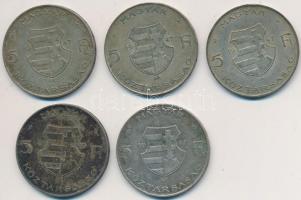1947. 5Ft Ag "Kossuth" (5x) T:3
Adamo F8.1