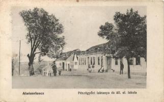 Alsózorlenc, Pénzügyőri laktanya, iskola, Deutsch Dávid kiadása / Finance Guard barracks, school (EK)