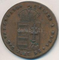 1867. "Magyar Emlék Pénz - Emlékül az 1865. évi Országgyűlés megnyitására / Éljen a Haza- Es Lebe Das Vaterland" Br emlékérem (39mm) T:2-,3