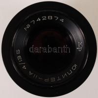 Régi orosz Iupiter 11A fényképezőgép objektív tokjában