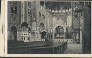 Szeged, fogadalmi templom, 9 lapból álló képeslap füzet