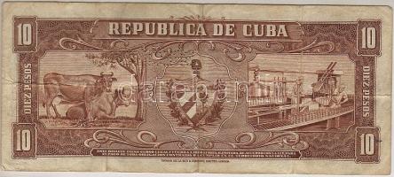 Kuba 1958. 10P "Specimen fny + perf." "00" sorozatszámmal T:II/III R!