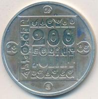 1985. 200Ft Ag "Természetvédelem-vidra" T:BU