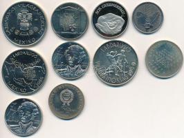 10db-os alpakka és nikkel fémpénz tétel T:BU,PP,1