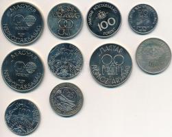 10db-os alpakka és nikkel fémpénz tétel T:BU,PP,1