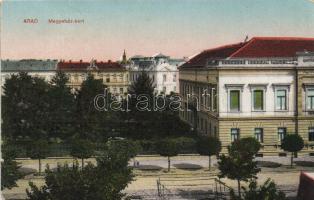 Arad, Megyeház kert. Kerpel Izsó kiadása / county hall's garden (EK)