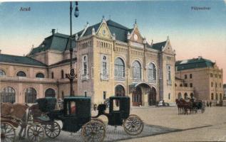 Arad, vasútállomás, Kerpel Izsó kiadása / railway station (EK)