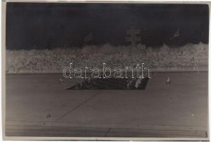 Sakk a szabadban, fotónegatív, 9x6 cm