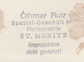 cca 1930-1940 Othmar Rutz: Téli sportok St. Moritzban, 2 db fotó, pecséttel jelzett, hátoldalon feli...