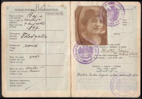 1929 Holland fényképes útlevél / 1929 Dutch passport