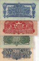 Csehszlovákia 1944. 20K "V.H." Specimen (Minta) perf., 100K "V.H." Specimen perf...