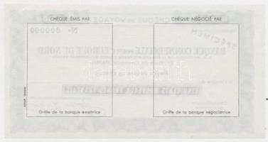 Franciaország DN "Észak-európai Kereskedelmi Bank" 500Fr "SPECIMEN" utazási csek...