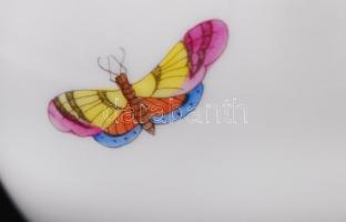 Herendi Rothschild váza, kézzel festett, hibátlan, jelzett, m:15 cm