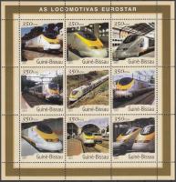 Eurostar mozdonyok kisív, Eurostar Locomotives mini sheet